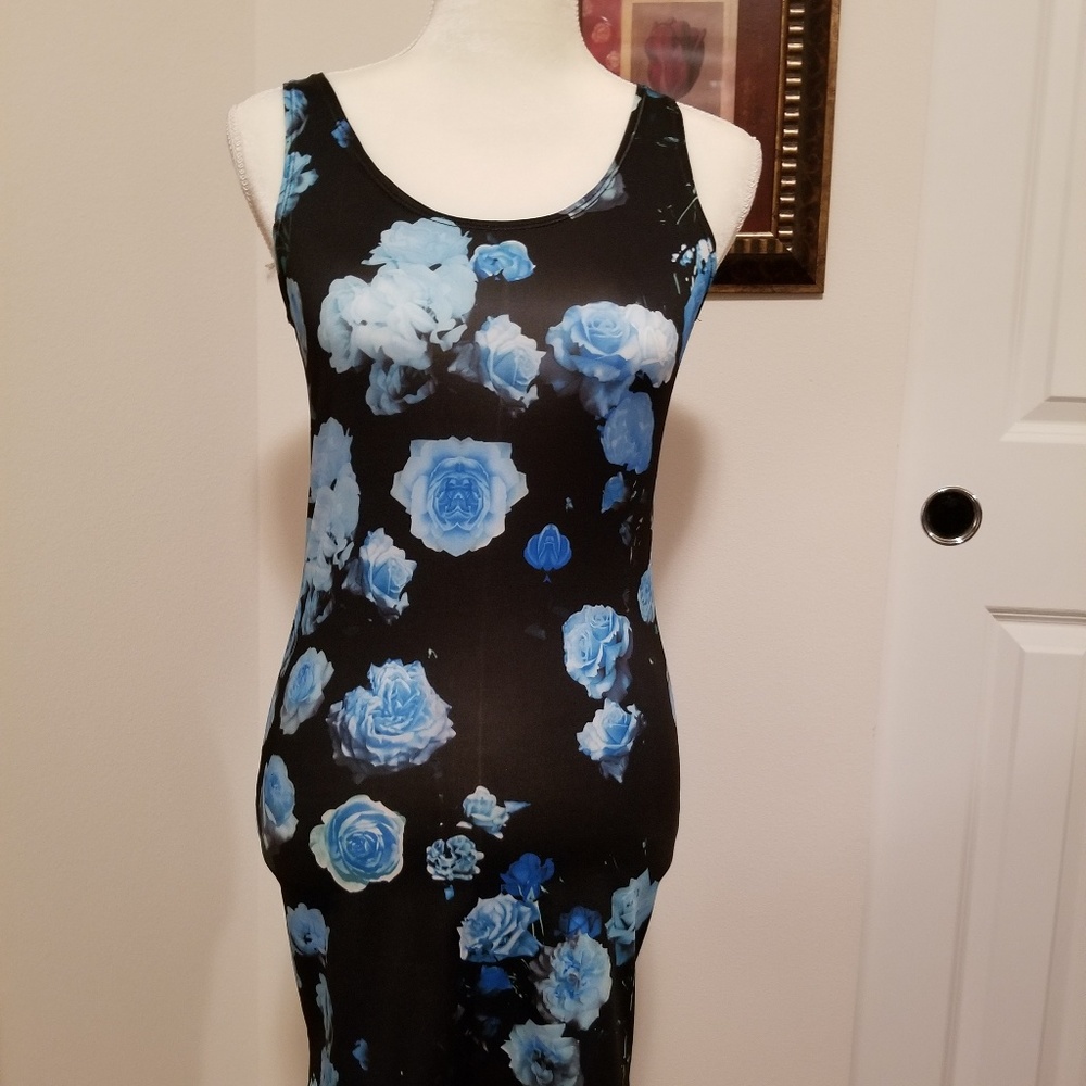 Long Floral Tank Top